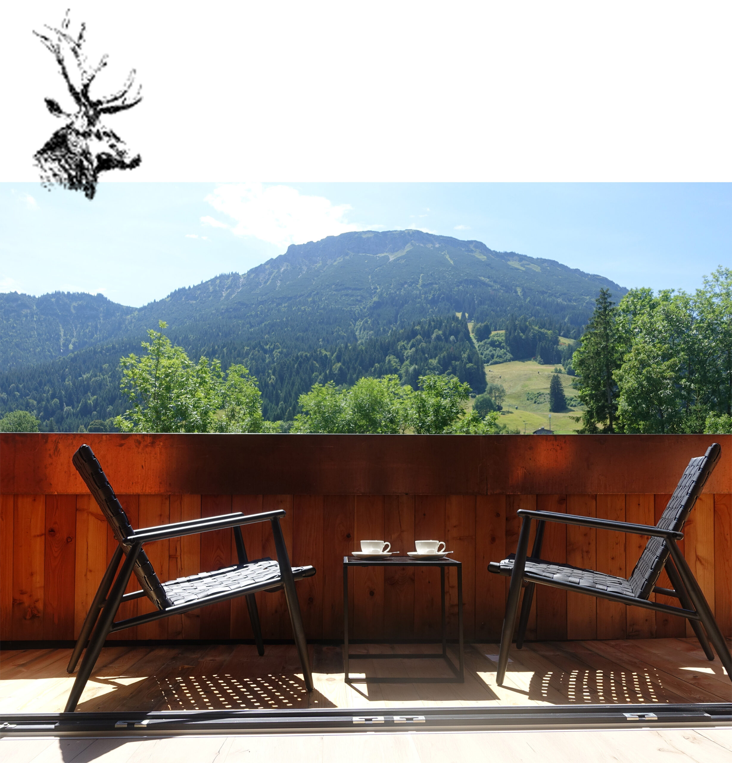 Ferienwohnung Pfronten- Ausblick vom Balkon Breitenberg
